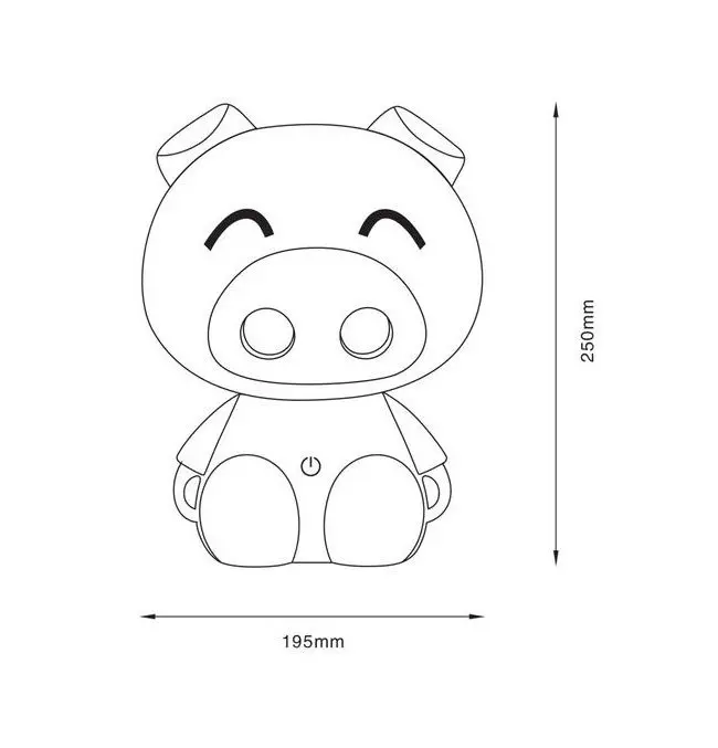 Detské svietidlo ZUMA LINE  KDR-603B-PK LED 3W 93lm 4000K 230V IP20